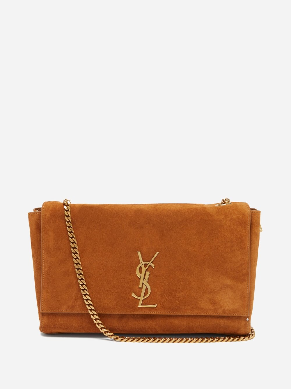 

Двусторонняя сумка kate из замши и кожи Saint Laurent, коричневый