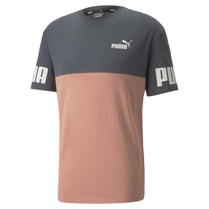 Мужская футболка PUMA Power с цветными блоками PUMA Grey
