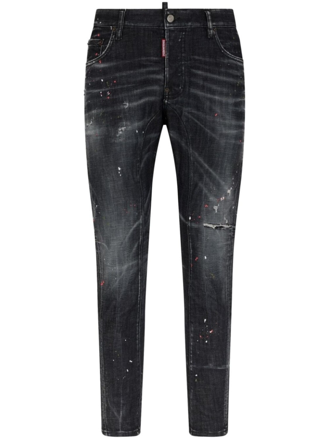 

Dsquared2 джинсы с эффектом потертости, черный