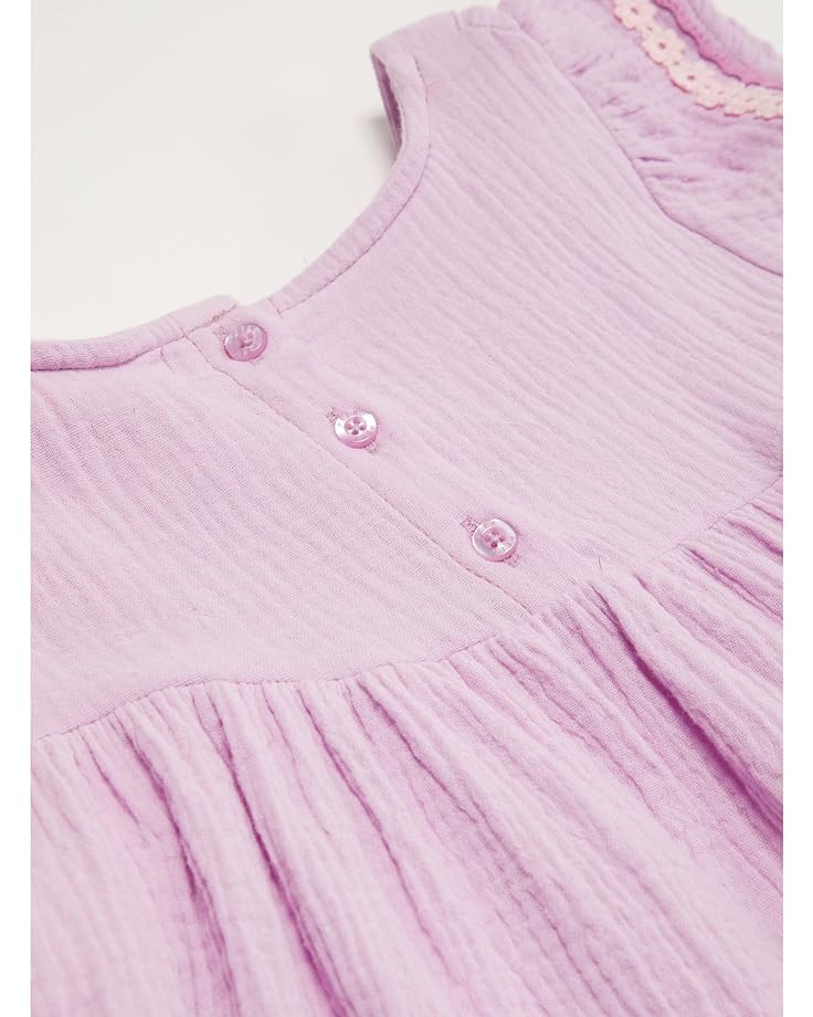 Платье PEEK Embroidered Sleeve & Hem Dress, фиолетовый