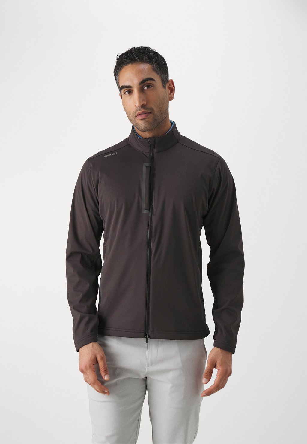 Куртка Softshell Channel Jacket Puma Golf, цвет black/slate sky