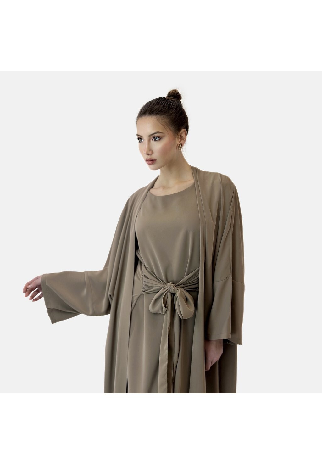

Платье макси ABAYA Elara, коричневый