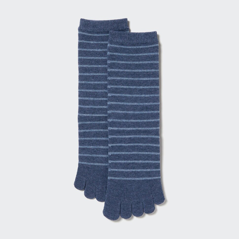 

Женские носки Uniqlo HEATTECH с пальцами, темно-синий