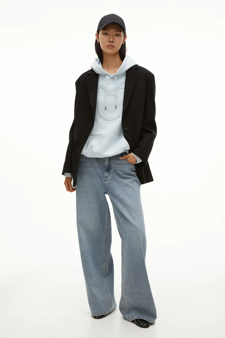 

Толстовка с капюшоном и мотивом H&M, бирюзовый, Зеленый