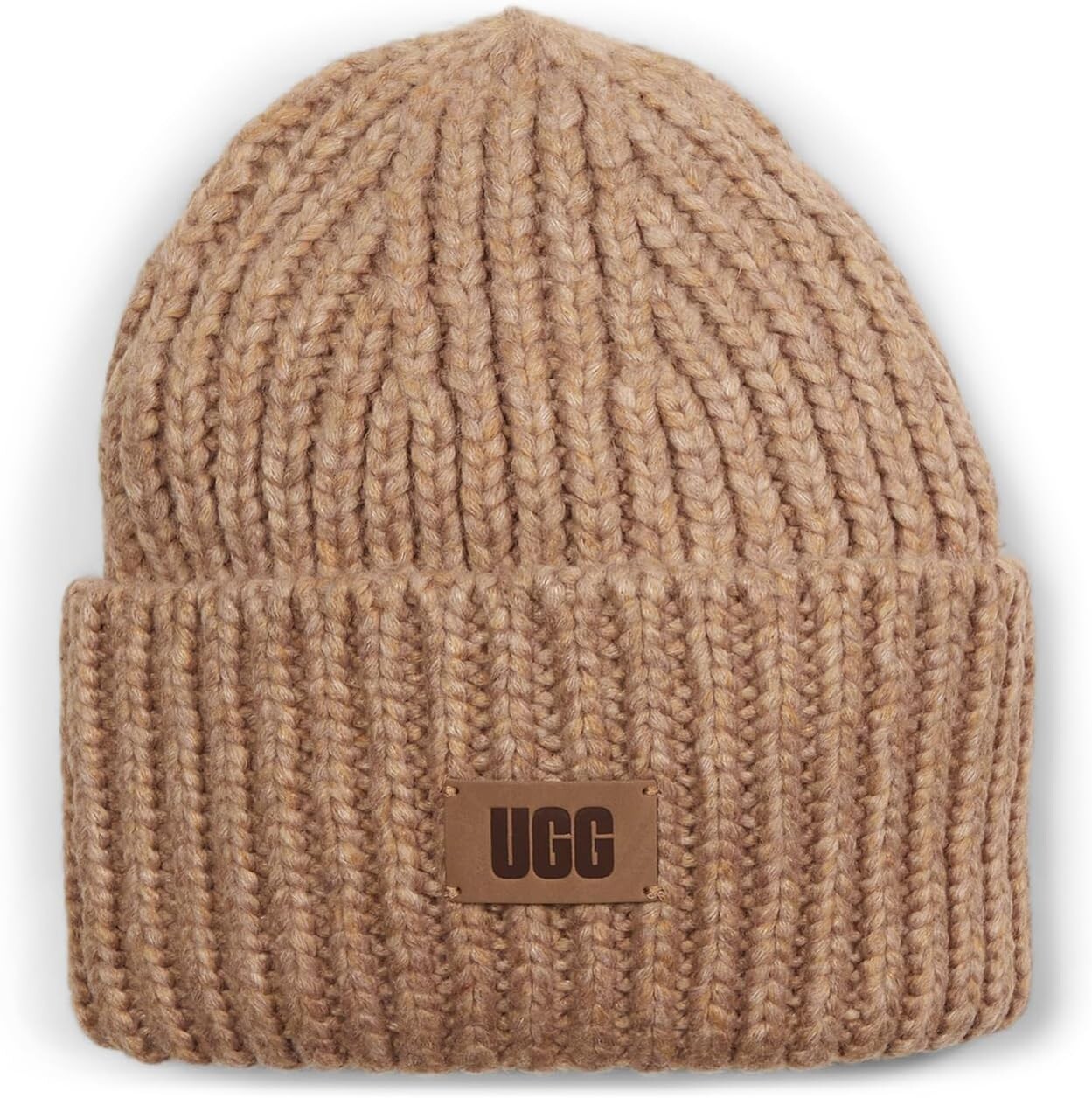 

Шапка Ugg Chunky Knit Rib Beanie, кэмел