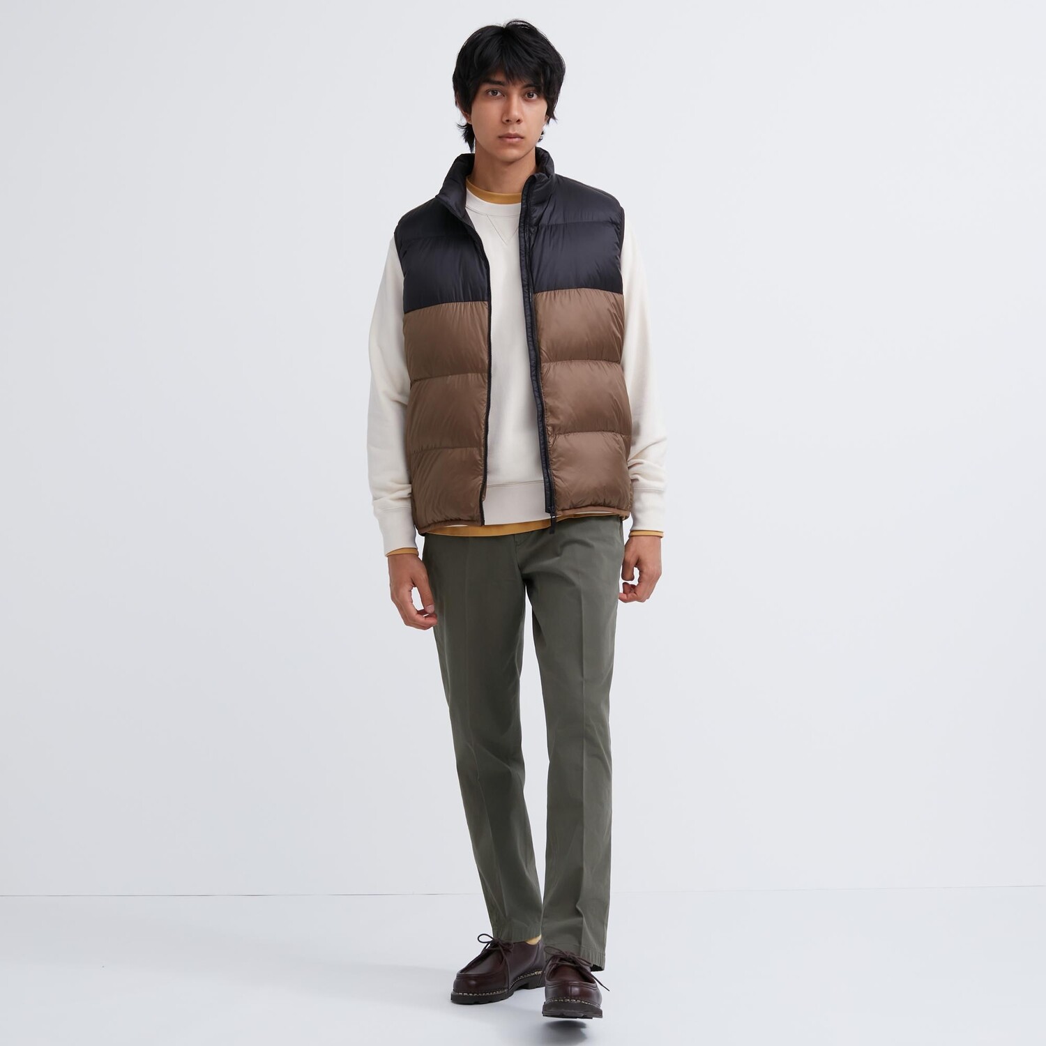 

Эластичные брюки до щиколотки Uniqlo, оливковый, Зеленый