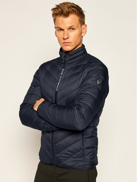 

Пуховик стандартного кроя Ea7 Emporio Armani, синий