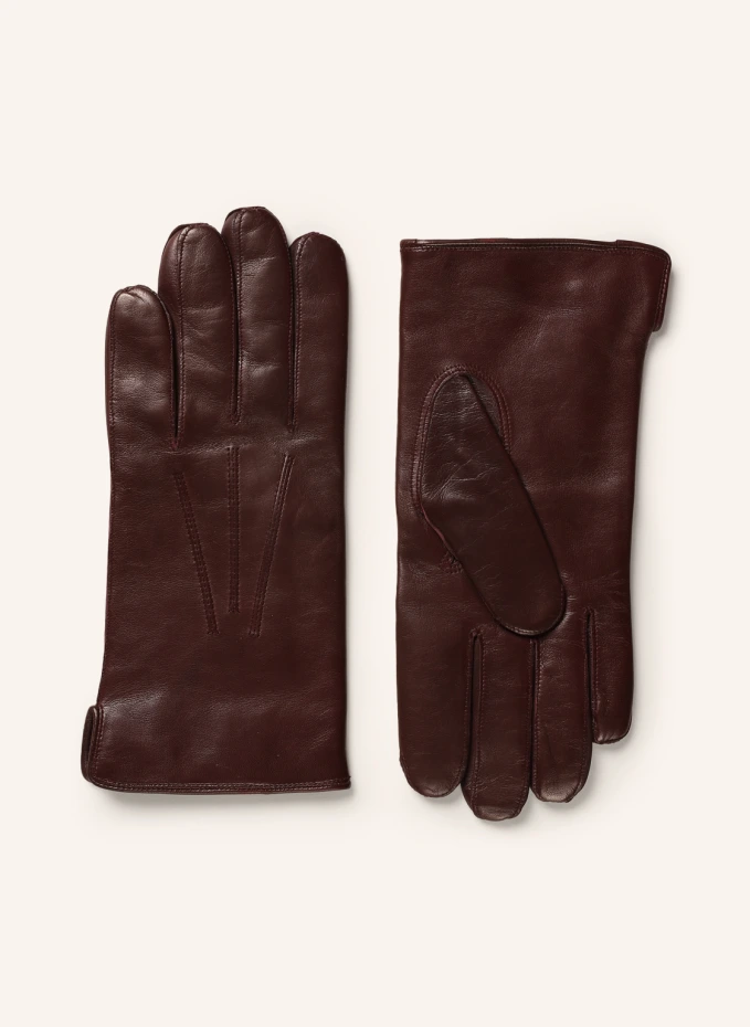 Кожаные перчатки Tr Handschuhe Wien, красный