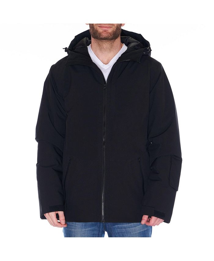Мужская водонепроницаемая лыжная куртка для сноубординга, зимнее зимнее пальто, дождевик Alpine Swiss, черный