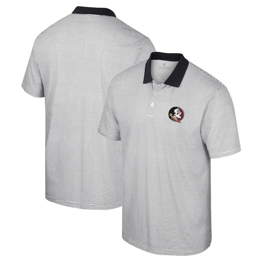 

Поло с коротким рукавом Colosseum Florida State Seminoles, белый