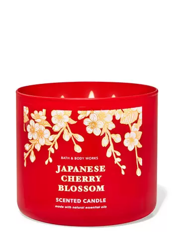 

Свеча с 3 фитилями Japanese Cherry Blossom, 14.5 oz / 411 g, Bath and Body Works