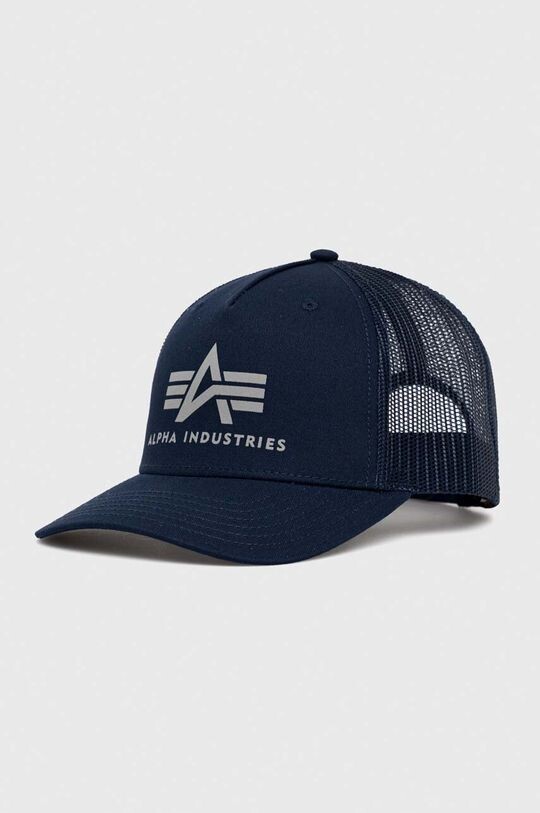 

Хлопчатобумажная шапка Alpha Industries, темно-синий