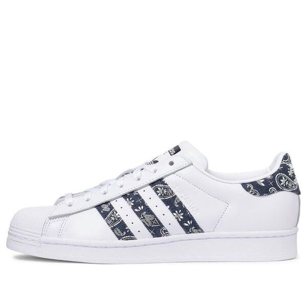 

Кроссовки оригинальные суперзвезда пейсли Adidas, белый