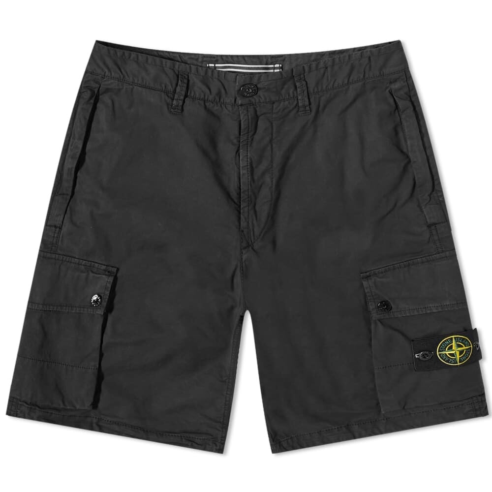 

Хлопковые шорты карго Stone Island Supima, черный