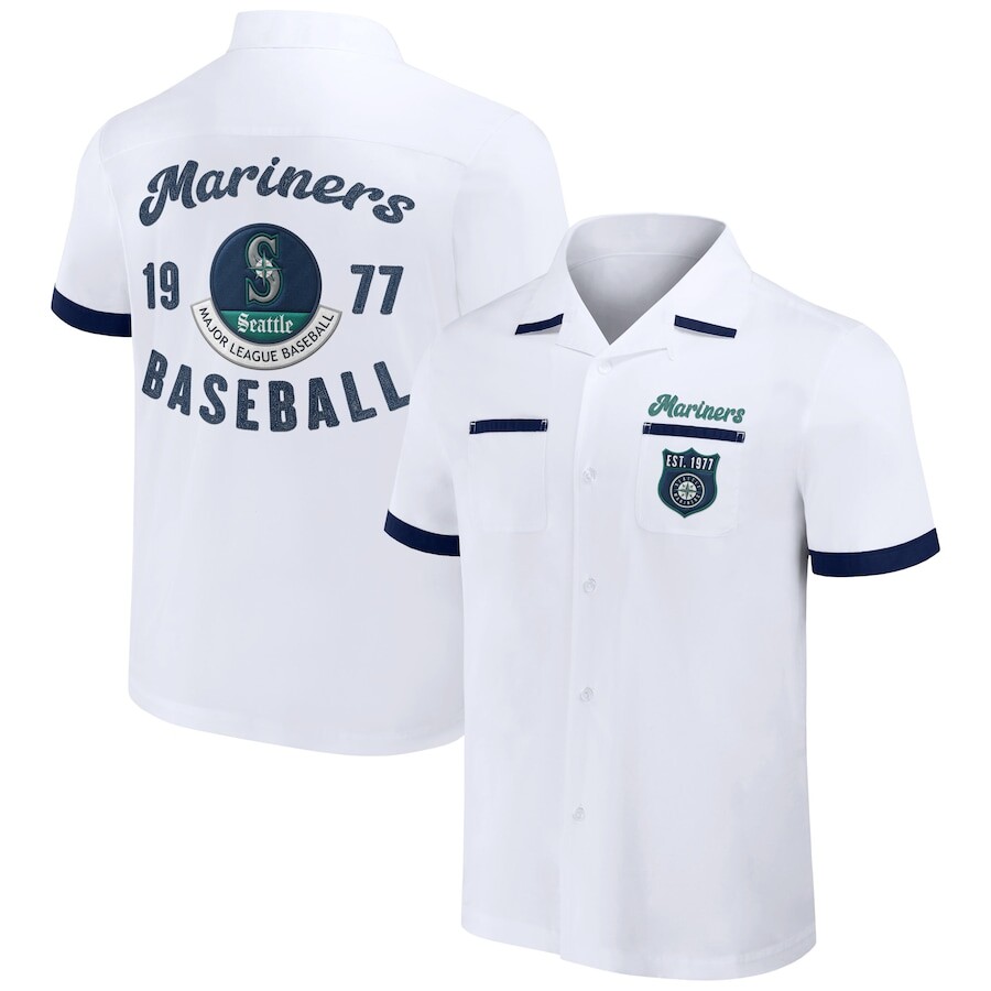 

Рубашка Darius Rucker Collection by Fanatics Seattle Mariners, белый