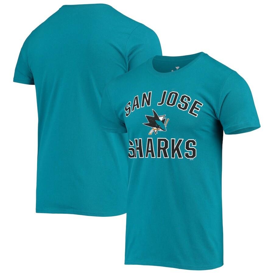 

Футболка с коротким рукавом Fanatics Branded San Jose Sharks, бирюзовый