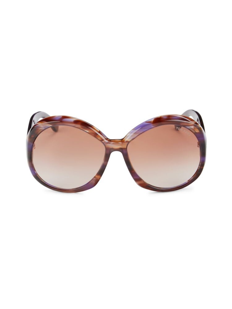 

Солнцезащитные очки-бабочки 62MM Tom Ford, цвет Havana