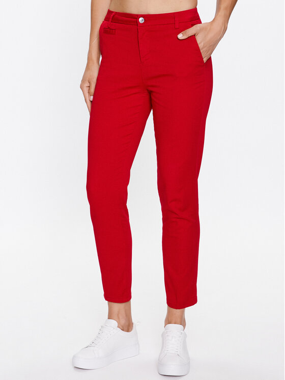 Тканевые брюки узкого кроя , красный United Colors Of Benetton