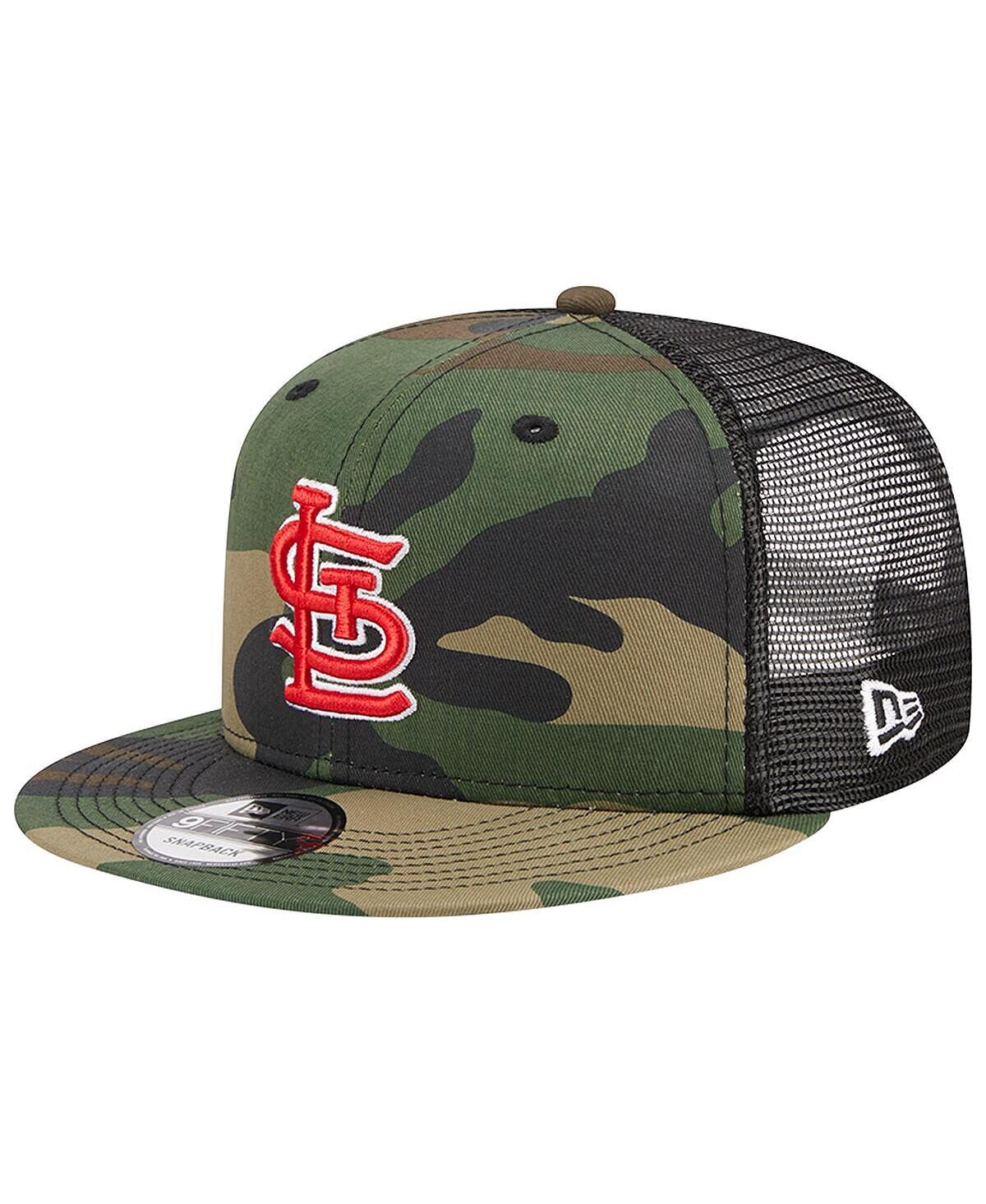 

Мужская камуфляжная кепка St. Louis Cardinals Woodland Camo Trucker 9FIFTY Snapback New Era