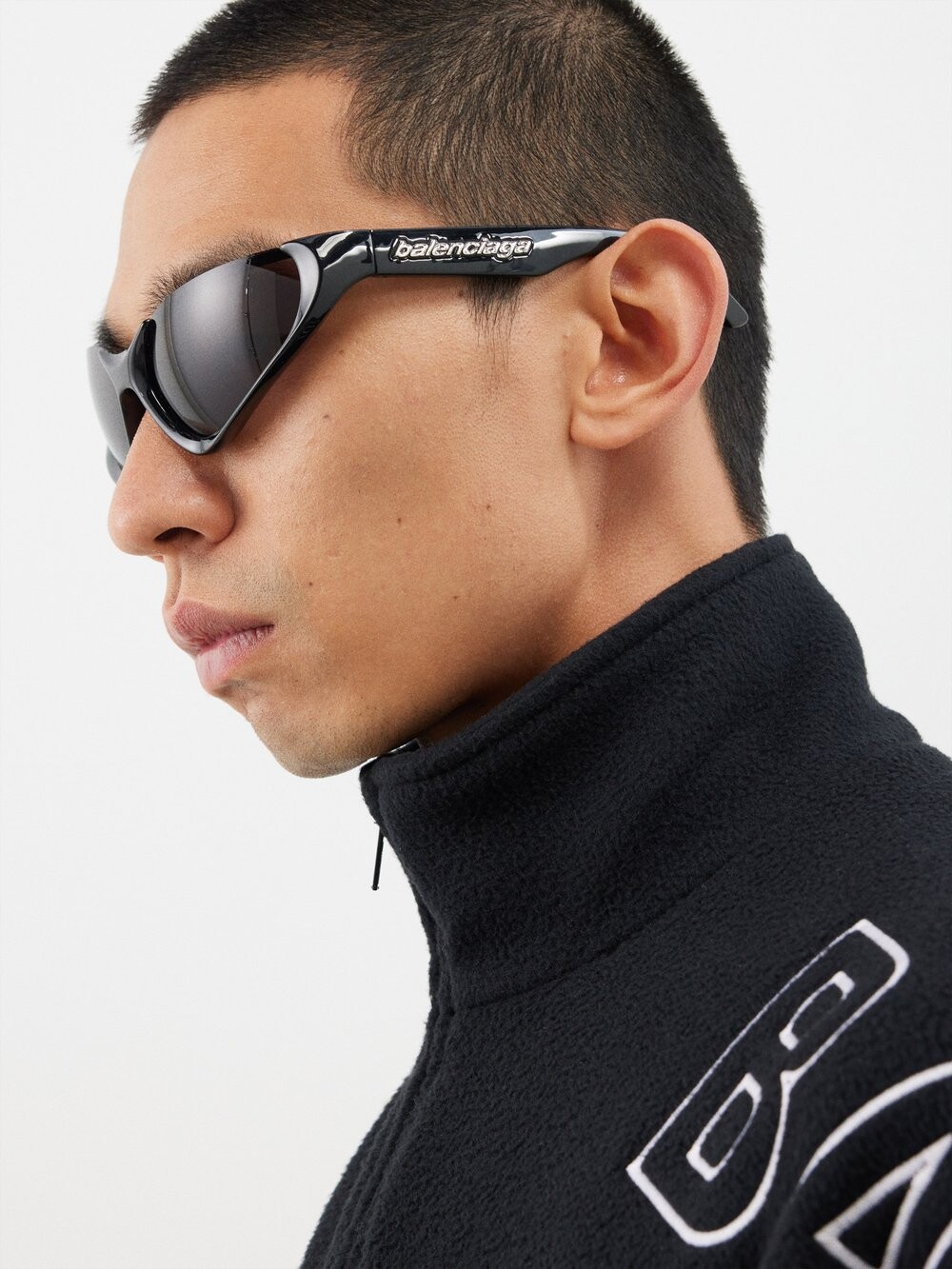 

Солнцезащитные очки xpander с запахом из ацетата Balenciaga, черный