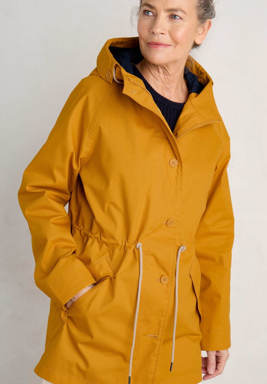 

Плащ FULMAR LONG SLEEVE Seasalt Cornwall, желтый