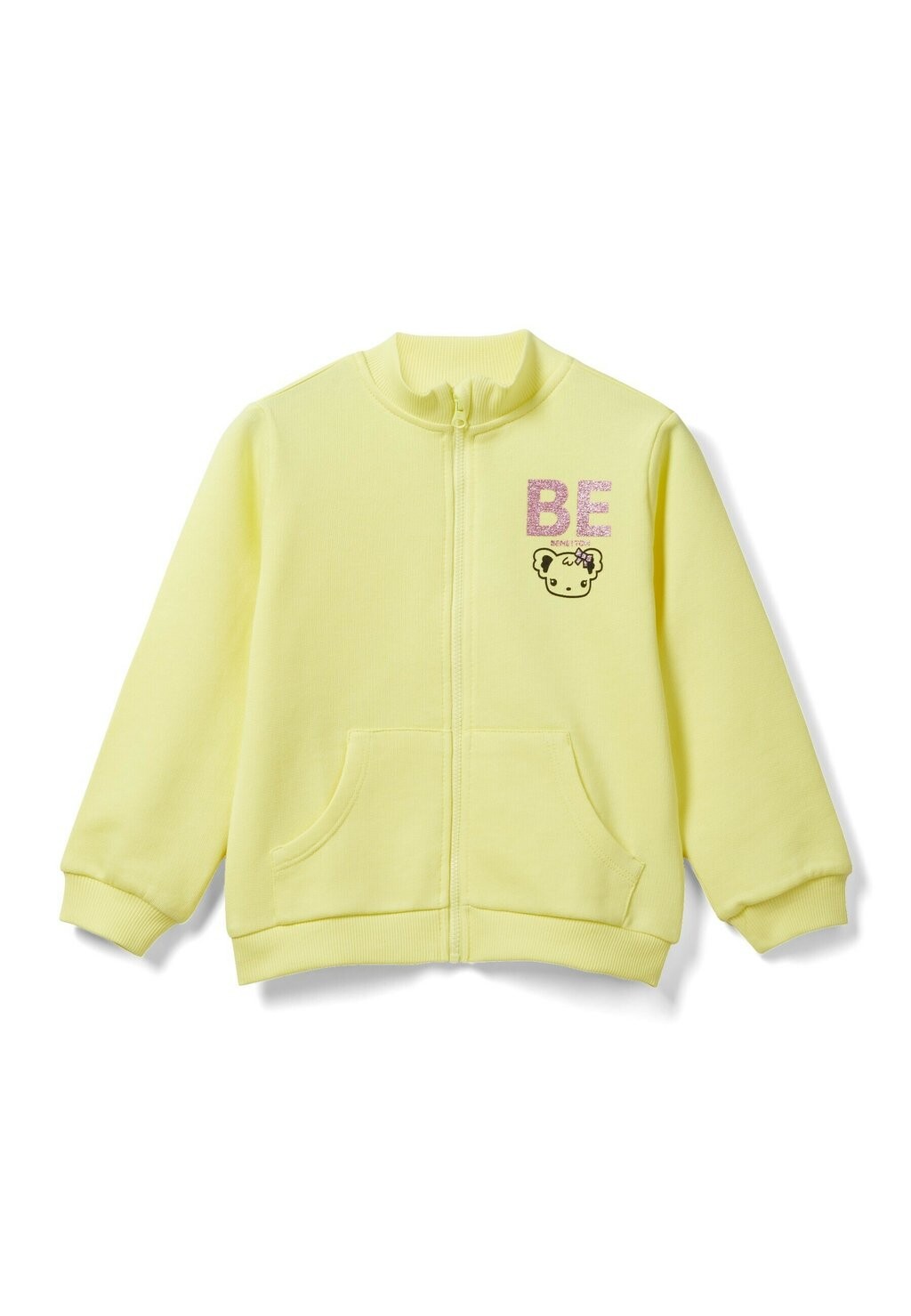 

Толстовка на молнии United Colors of Benetton, желтый