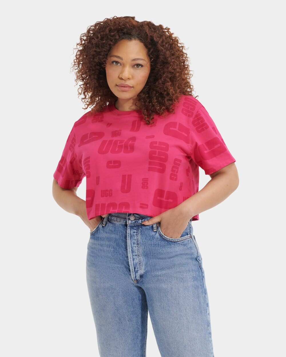

Футболка Britany Cropped Tee Scatter UGG, красный
