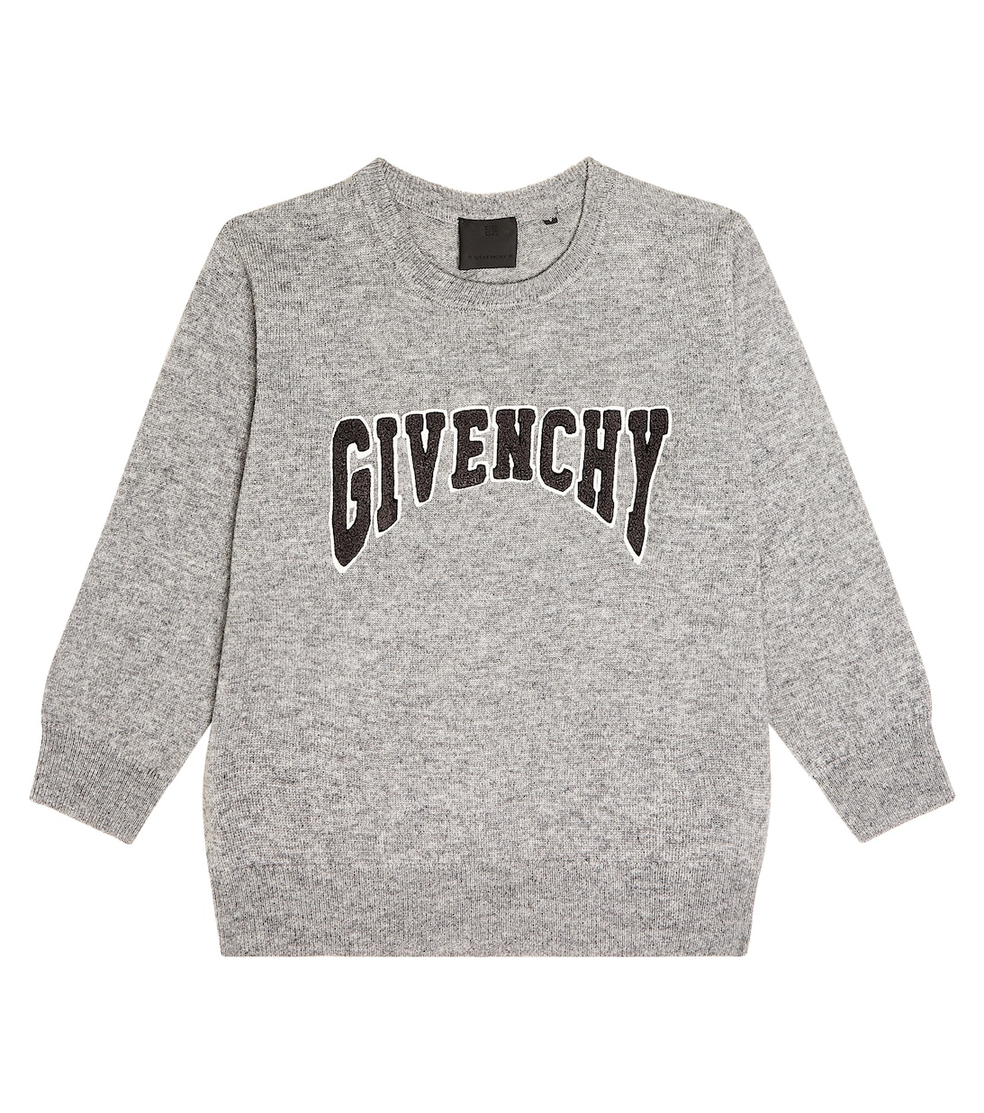 Свитер из шерсти и кашемира с логотипом Givenchy Kids, серый