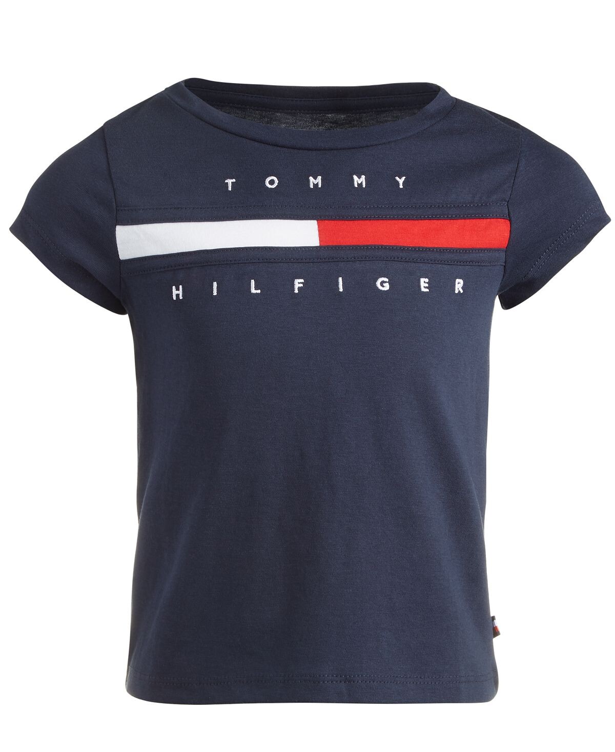 

Футболка с логотипом Little Girls Tommy Hilfiger