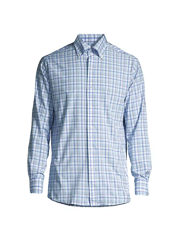 

Рубашка на пуговицах Crown Crafted Mullen Performance Peter Millar, синий