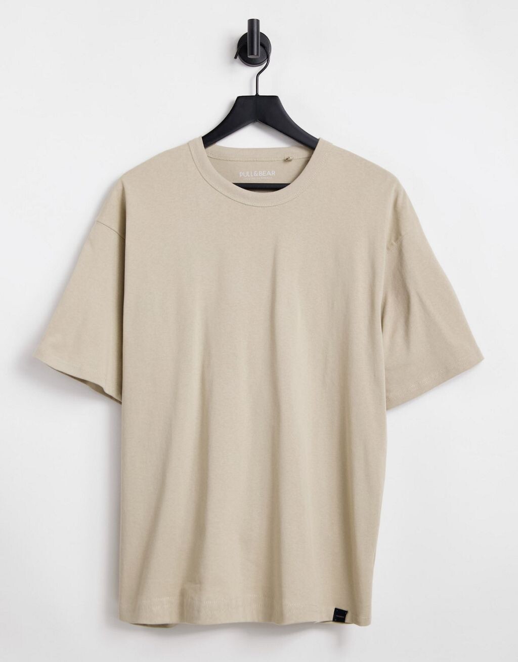 

Бежевая футболка оверсайз Pull&Bear, Бежевый