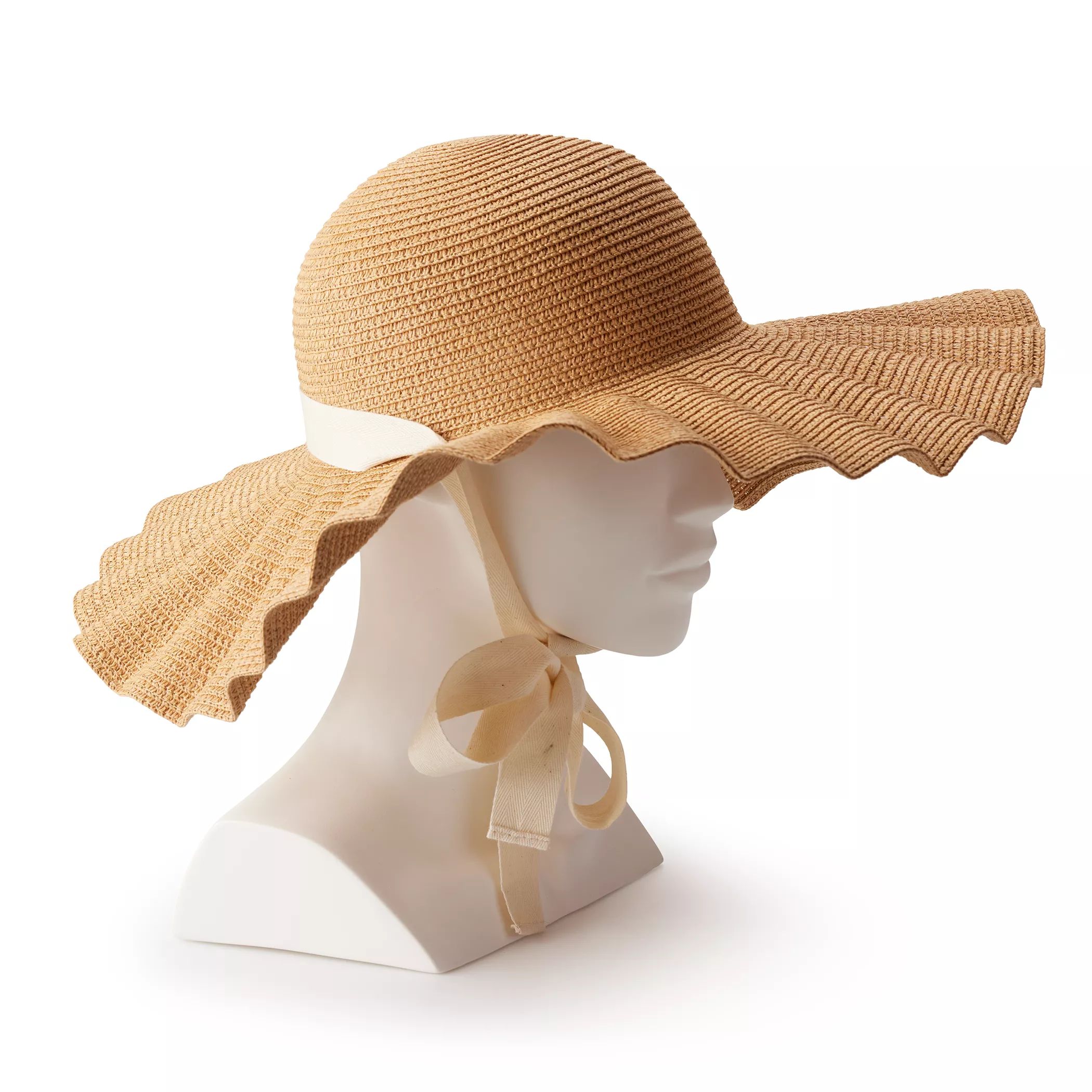 Женская соломенная шляпа от солнца LC Lauren Conrad с фестонами LC Lauren Conrad цена и фото