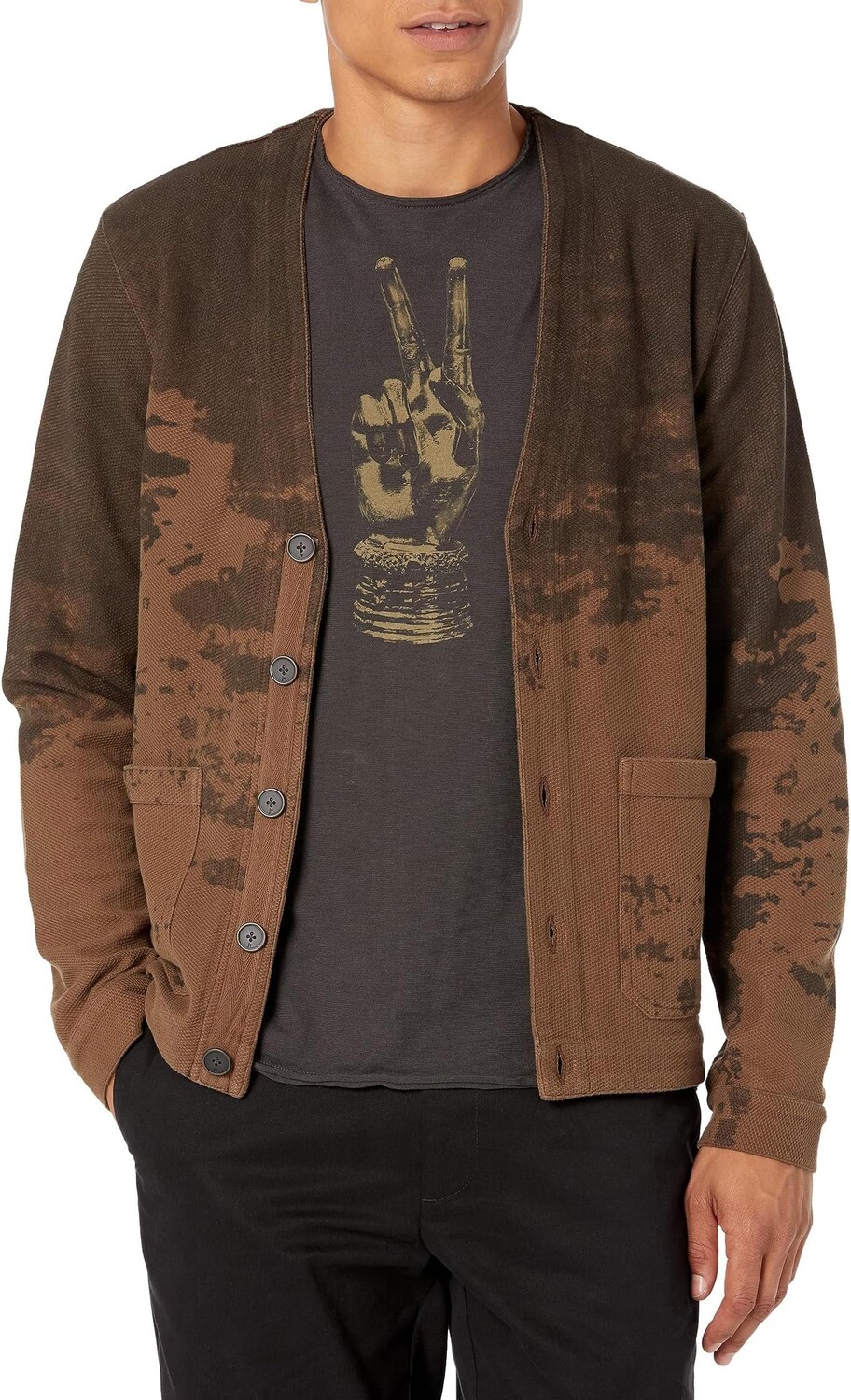 

Свитер Clayton Cardigan K6337Z3 John Varvatos, цвет Soil