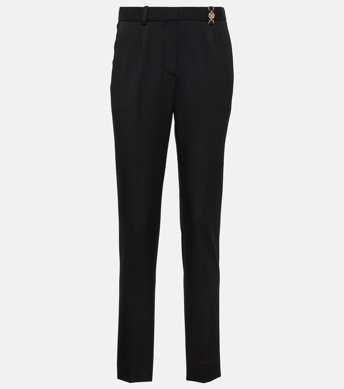 

Брюки из смесовой шерсти Versace, черный