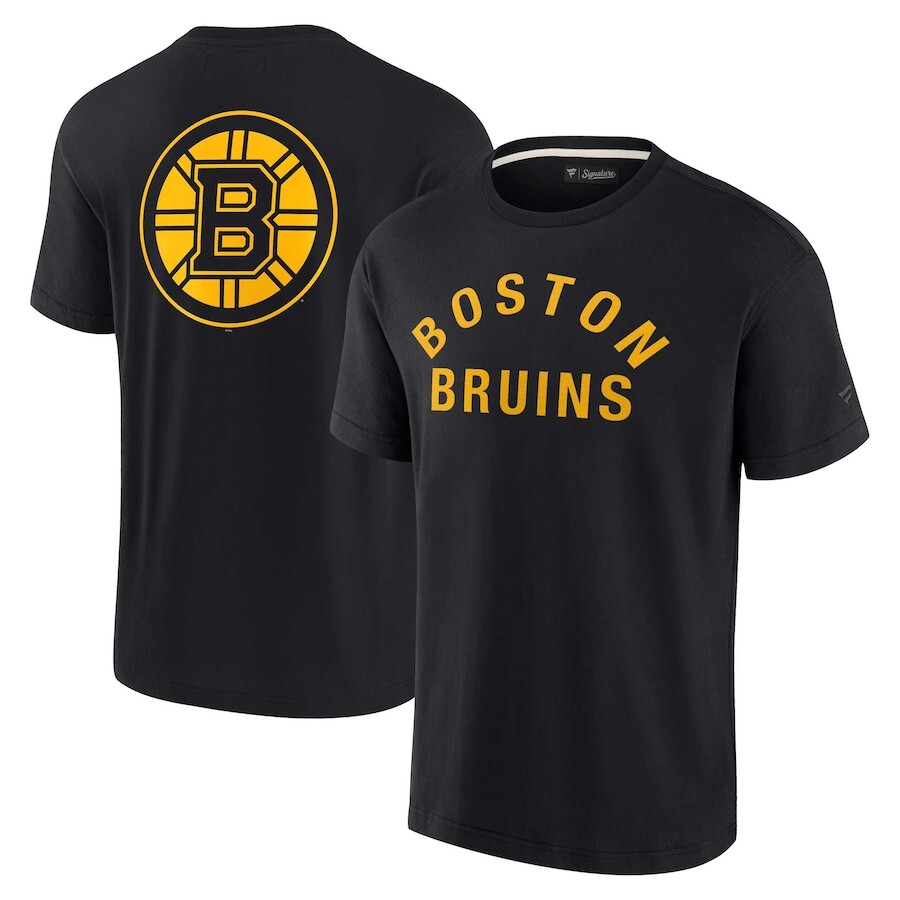 

Футболка с коротким рукавом Fanatics Signature Boston Bruins, черный