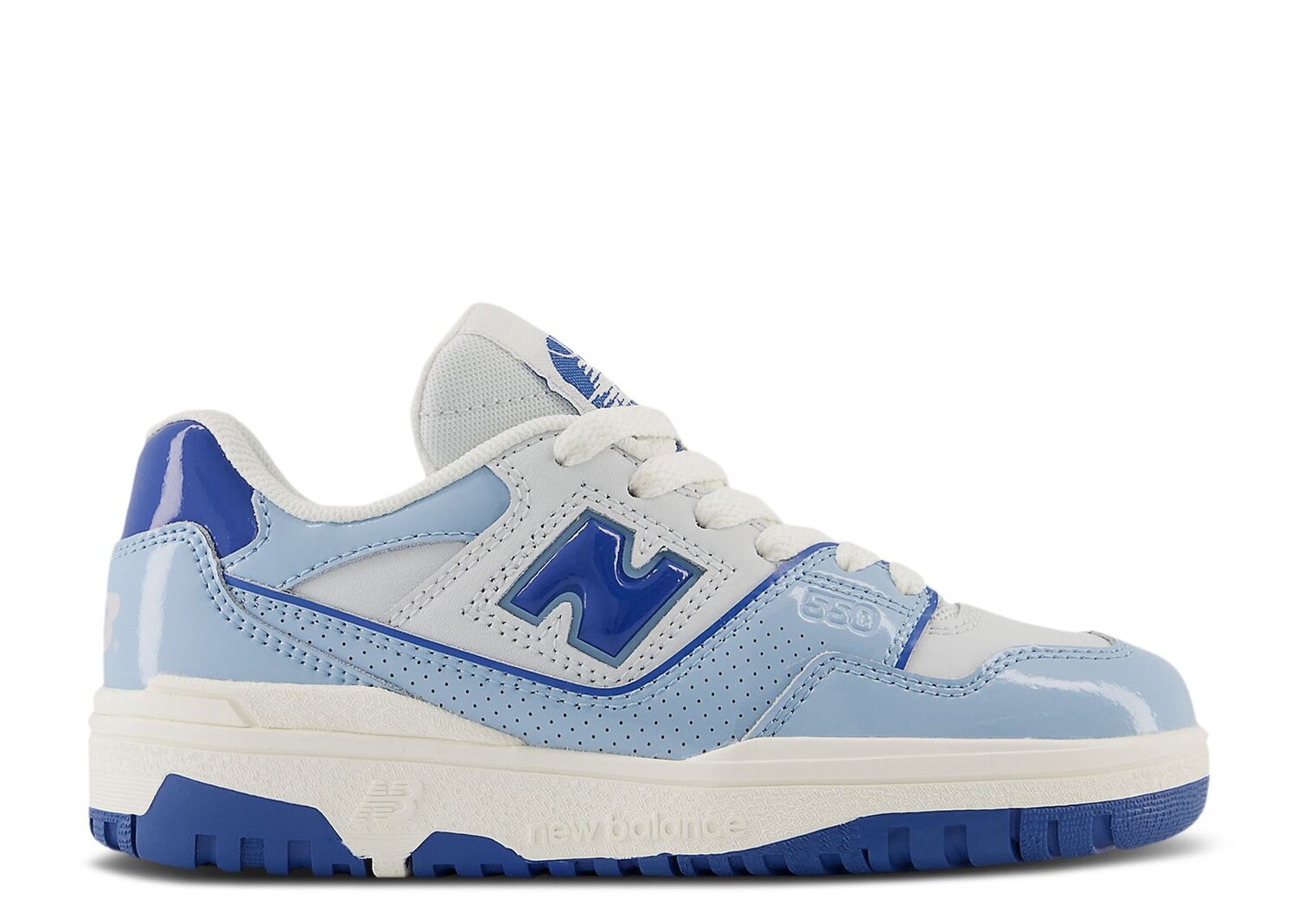 

Кроссовки New Balance 550 Little Kid 'Patent Leather Pack - Chrome Blue', синий
