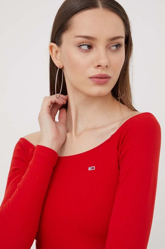

Рубашка с длинным рукавом Tommy Jeans, красный