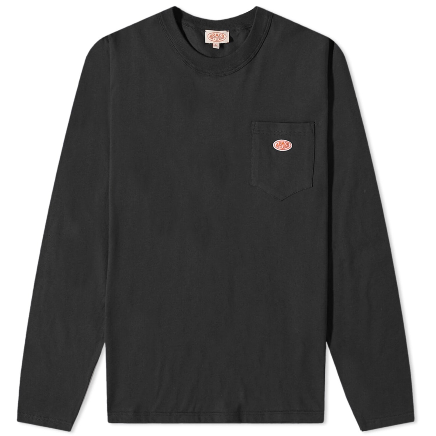 Футболка Armor-Lux Long Sleeve Logo Pocket, черный