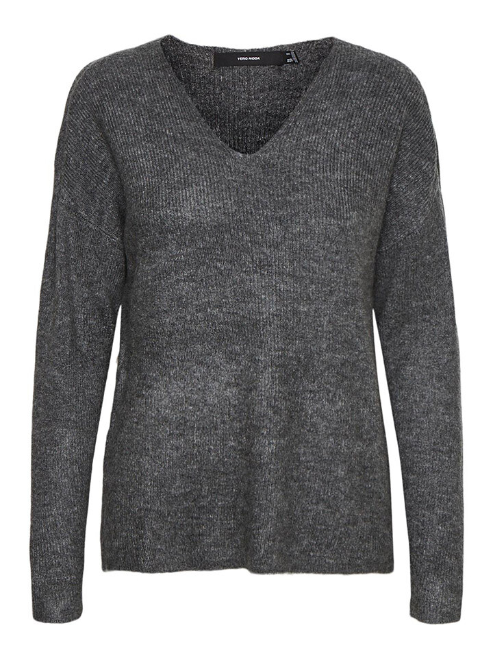 

Свитер Vero Moda Crewlefile, антрацит