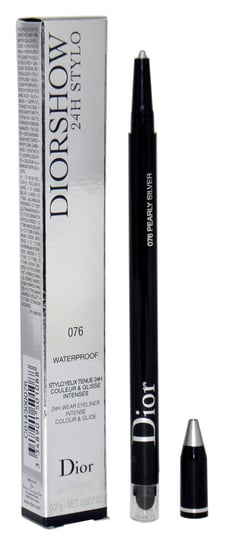 Водостойкая подводка для глаз 076 Pearly Silver, 0,2 г Dior, Diorshow 24H Stylo водостойкая подводка для глаз dior diorshow 24h stylo 0 2 гр