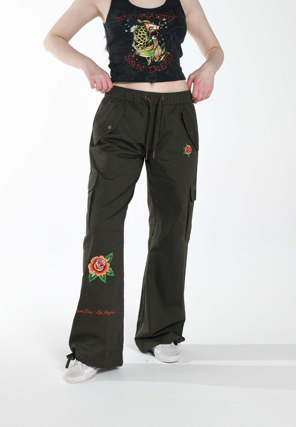 

Брюки с карманами на бедрах Ed Hardy