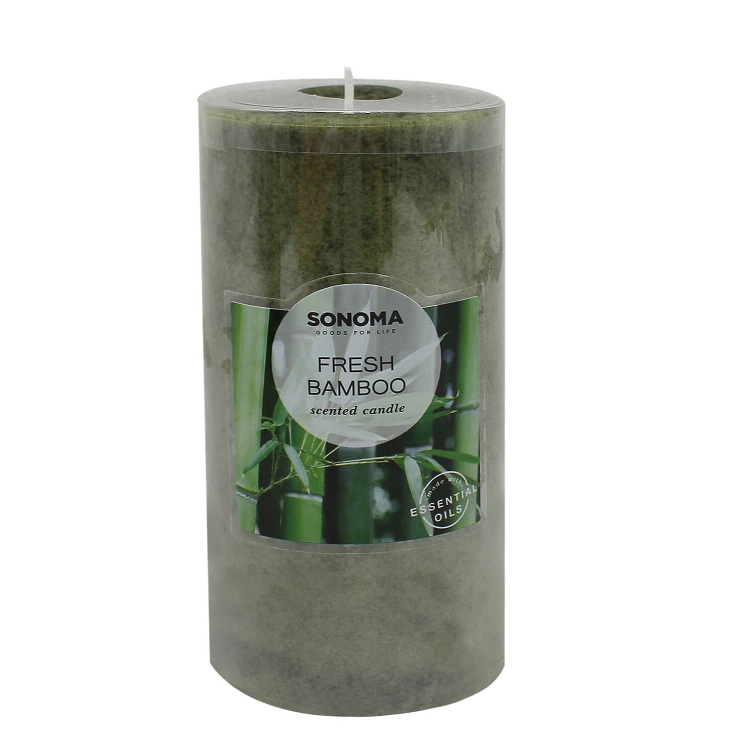 

Свеча Sonoma Goods For Life Fresh Bamboo, столбчатая свеча размером 6 x 3 дюйма