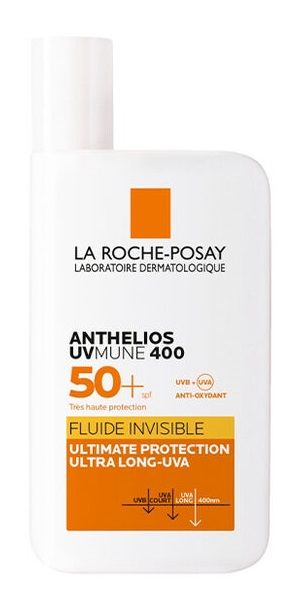 Эссенция La Roche-Posay Anthelios UV Mune SPF50 + для лица, 50 мл la roche posay anthelios uv mune 400 oil control spf50 50ml