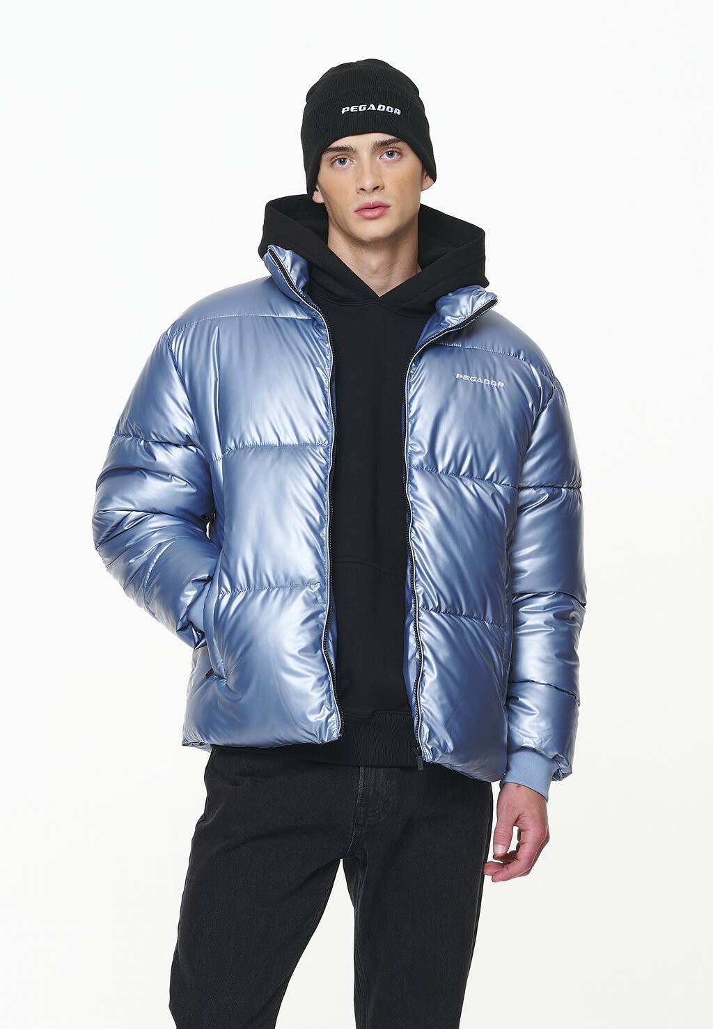 

Зимняя куртка SOLIN GLOSSY PUFFER JACKET Pegador, цвет glacier blue