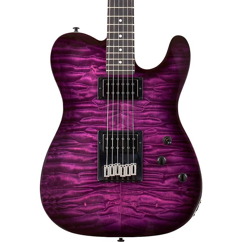 

Электрогитара Schecter Guitar Research PT Pro Trans Purple Burst Transparent