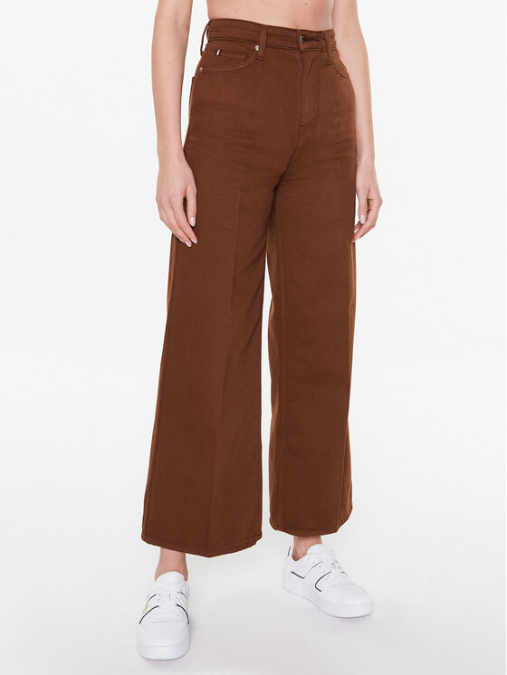 Широкие джинсы Tommy Hilfiger, коричневый