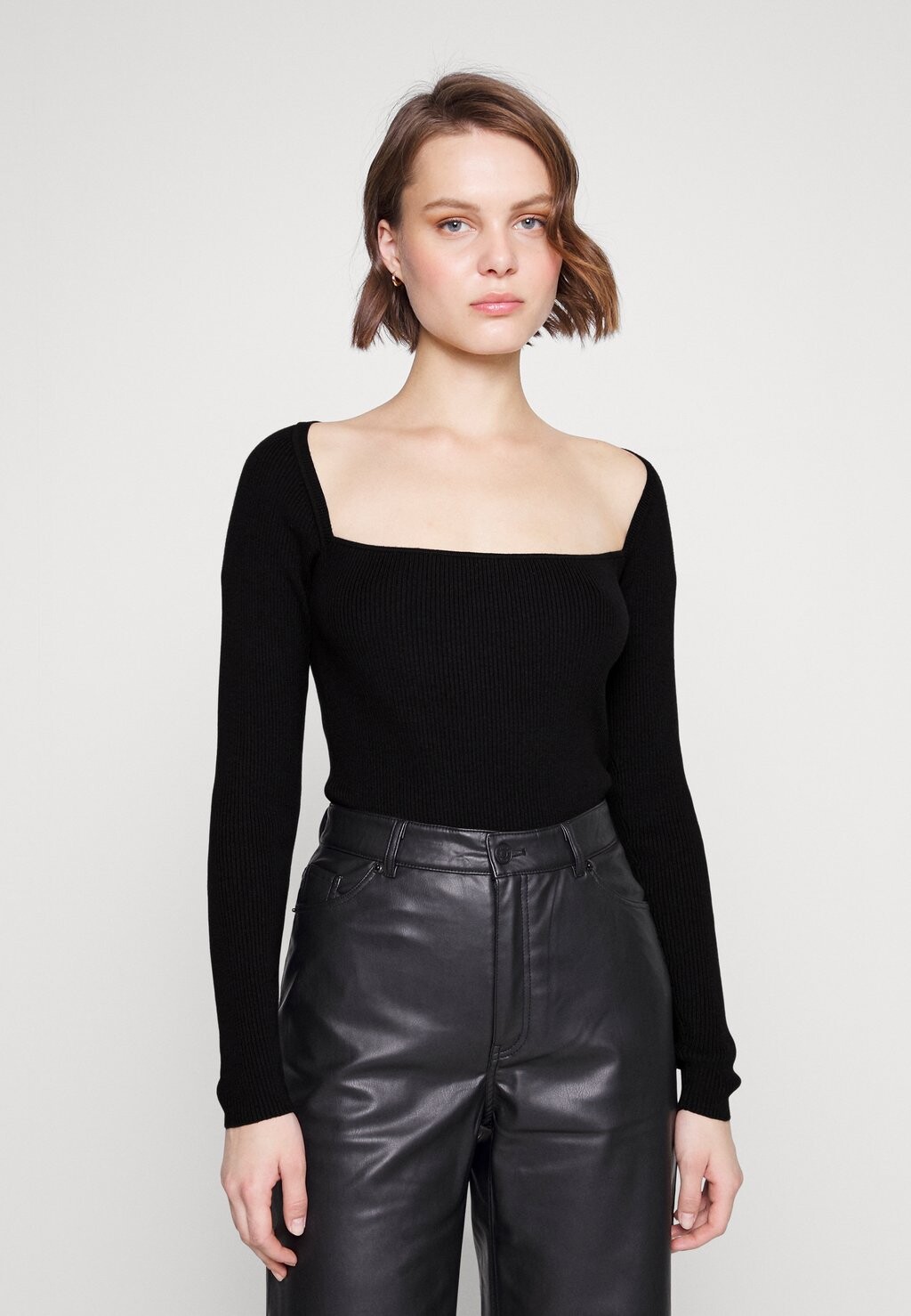 

Топ с длинными рукавами Calvin Klein, черный