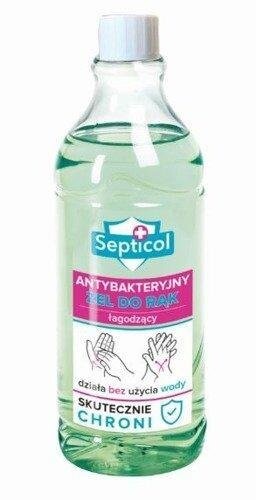 

Гель для мытья рук антибактериальный 65% спирт Septicol 1л, Nutka