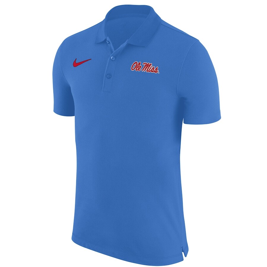 

Поло с коротким рукавом Nike Ole Miss Rebels, синий