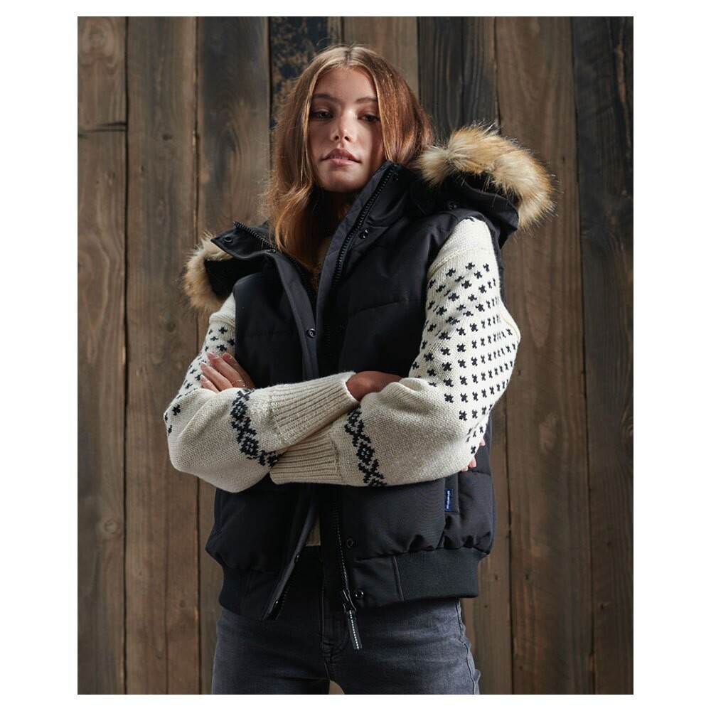 

Жилет Superdry Ella Gilet, черный